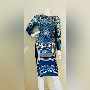 Muticolor longsleeve dress